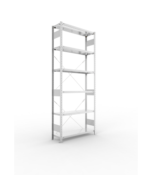 Fachbodenregal Grundregal 2500×1000×300 mm, 150 kg Fachlast 