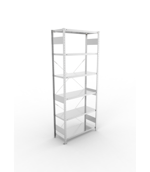 Fachbodenregal Grundregal 2500×1000×400 mm, 150 kg Fachlast 