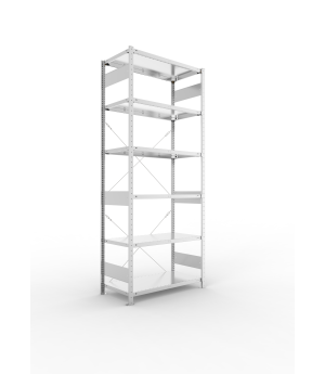 Fachbodenregal Grundregal 2500×1000×500 mm, 150 kg Fachlast 