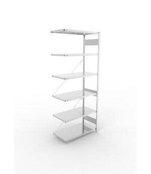 Fachbodenregal Anbauregal 2500×1000×500 mm, 150 kg Fachlast 