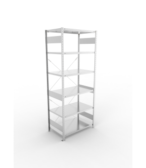 Fachbodenregal Grundregal 2500×1000×600 mm, 150 kg Fachlast 