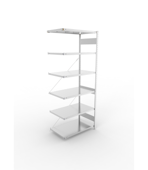 Fachbodenregal Anbauregal 2500×1000×600 mm, 150 kg Fachlast 