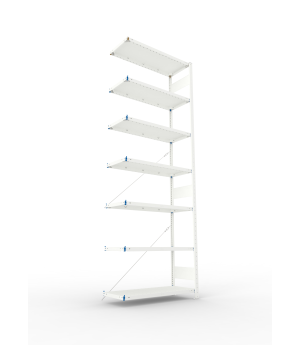 Fachbodenregal Anbauregal 3000×1000×400 mm, 150 kg Fachlast 