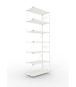 Fachbodenregal Anbauregal 3000×1000×500 mm, 150 kg Fachlast 