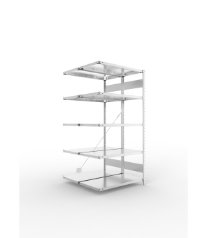 Fachbodenregal Anbauregal 2000×1000×500 mm, 150 kg Fachlast 
