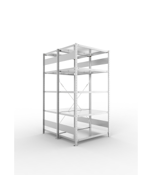 Fachbodenregal Grundregal 2000×1000×600 mm, 150 kg Fachlast 