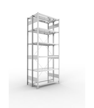 Fachbodenregal Grundregal 2500×1000×300 mm, 150 kg Fachlast 