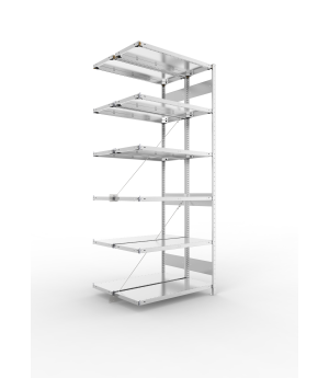Fachbodenregal Anbauregal 2500×1000×400 mm, 150 kg Fachlast 