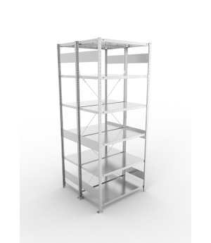 Fachbodenregal Grundregal 2500×1000×500 mm, 150 kg Fachlast 