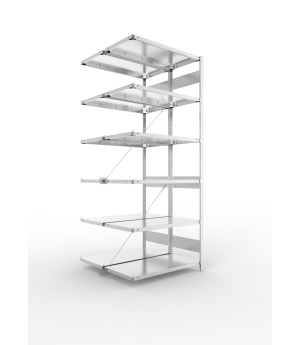 Fachbodenregal Anbauregal 2500×1000×500 mm, 150 kg Fachlast 