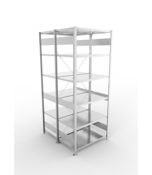 Fachbodenregal Grundregal 2500×1000×600 mm, 150 kg Fachlast 