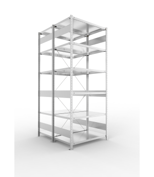 Fachbodenregal Grundregal 2500×1000×600 mm, 150 kg Fachlast 
