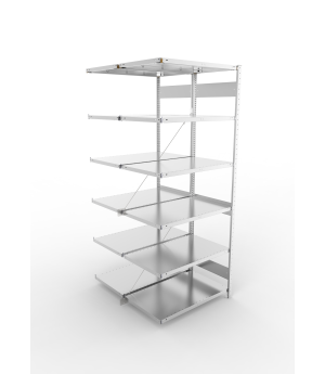 Fachbodenregal Anbauregal 2500×1000×600 mm, 150 kg Fachlast 