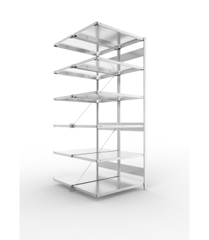 Fachbodenregal Anbauregal 2500×1000×600 mm, 150 kg Fachlast 