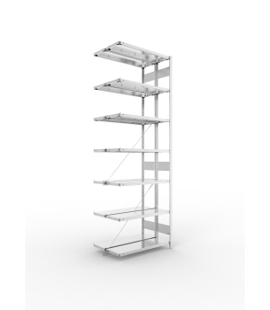 Fachbodenregal Anbauregal 3000×1000×300 mm, 150 kg Fachlast 