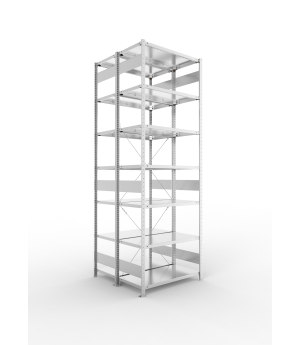 Fachbodenregal Grundregal 3000×1000×500 mm, 150 kg Fachlast 