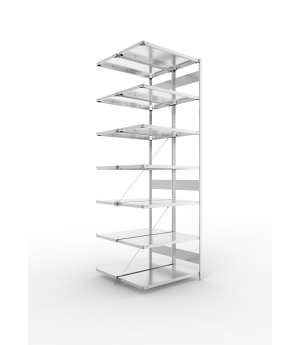 Fachbodenregal Anbauregal 3000×1000×500 mm, 150 kg Fachlast 