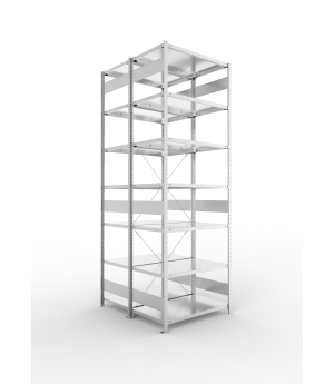 Fachbodenregal Grundregal 3000×1000×600 mm, 150 kg Fachlast 