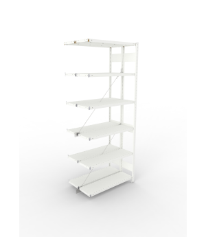 Fachbodenregal Anbauregal 2500×1000×300 mm, 150 kg Fachlast 