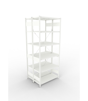Fachbodenregal Grundregal 2500×1000×400 mm, 150 kg Fachlast 