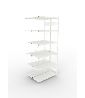 Fachbodenregal Anbauregal 2500×1000×400 mm, 150 kg Fachlast 