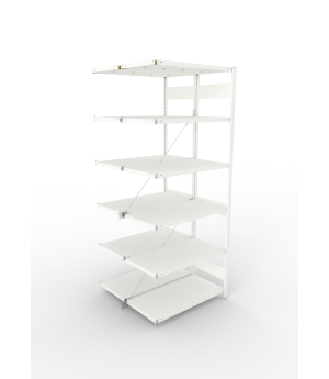 Fachbodenregal Anbauregal 2500×1000×500 mm, 150 kg Fachlast 