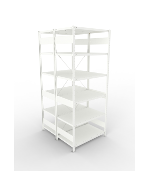 Fachbodenregal Grundregal 2500×1000×600 mm, 150 kg Fachlast 