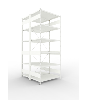 Fachbodenregal Grundregal 2500×1000×600 mm, 150 kg Fachlast 