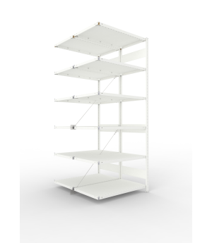 Fachbodenregal Anbauregal 2500×1000×600 mm, 150 kg Fachlast 