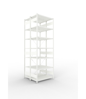 Fachbodenregal Grundregal 3000×1000×500 mm, 150 kg Fachlast 