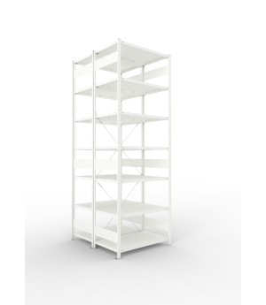 Fachbodenregal Grundregal 3000×1000×600 mm, 150 kg Fachlast 