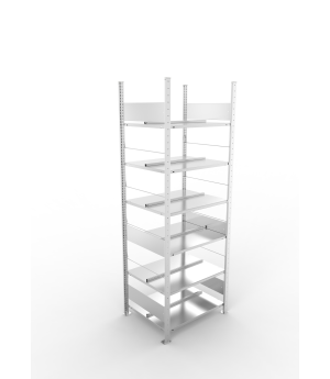 Büroregal Grundregal 2200×750×600 mm, 108 Ordner – META