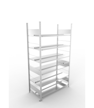 Büroregal Grundregal 2200×1250×600 mm, 180 Ordner – META