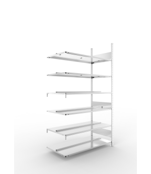 Büro-Steckregal Anbauregal 2200×1250×600 mm, 180 Ordner – ME