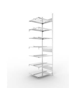 Büro-Steckregal Anbauregal 2500×750×600 mm, 126 Ordner – MET