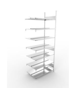 Büroregal Anbauregal 2500×1000×600 mm, 168 Ordner – META