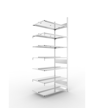 Büro-Steckregal Anbauregal 2500×1000×600 mm, 168 Ordner – ME