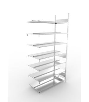 Büroregal Anbauregal 2500×1250×600 mm, 210 Ordner – META