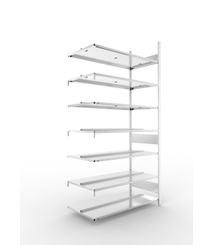 Büro-Steckregal Anbauregal 2500×1250×600 mm, 210 Ordner – ME