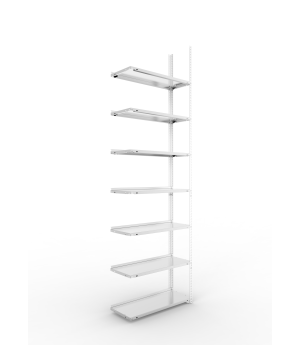 Büroregal Anbauregal 2500×750×300 mm, 63 Ordner – META