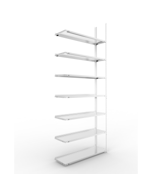Büroregal Anbauregal 2500×1000×300 mm, 84 Ordner – META