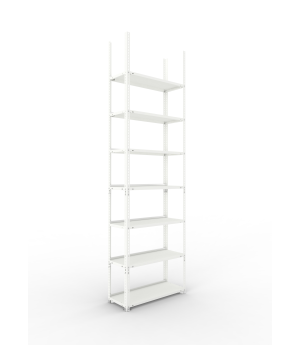 Büroregal Grundregal 2500×750×300 mm, 63 Ordner – META