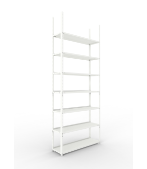 Büroregal Grundregal 2500×1000×300 mm, 84 Ordner – META
