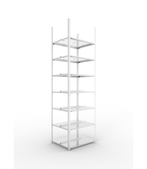Büroregal Grundregal 2500×750×600 mm, 126 Ordner – META
