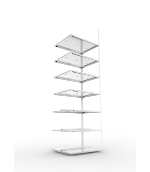 Büroregal Anbauregal 2500×750×600 mm, 126 Ordner – META