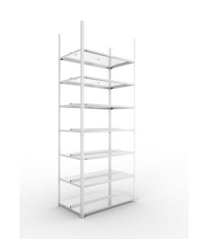 Büroregal Grundregal 2500×1000×600 mm, 168 Ordner – META