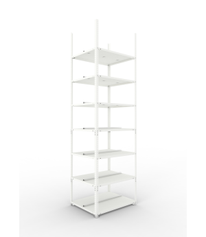 Büroregal Grundregal 2500×750×600 mm, 126 Ordner – META