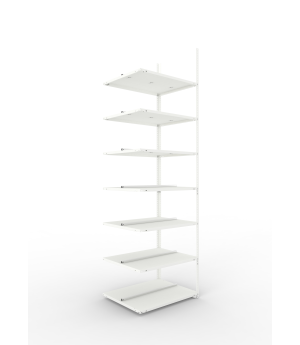 Büroregal Anbauregal 2500×750×600 mm, 126 Ordner – META