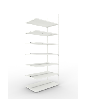 Büroregal Anbauregal 2500×1000×600 mm, 168 Ordner – META