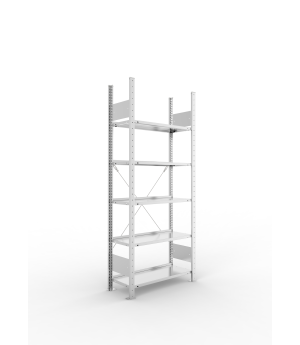 Büro-Steckregal Grundregal 1850×750×300 mm, 45 Ordner – META